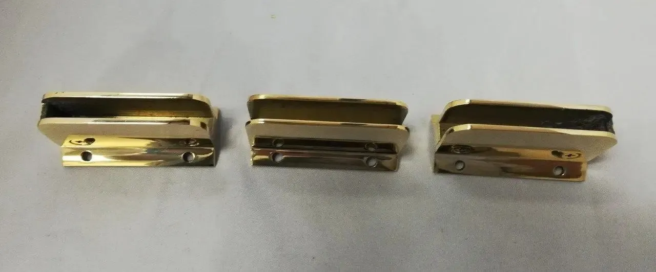 3/8 Standard Glass Left Clip for 3/8" Glass - 2" Tubing