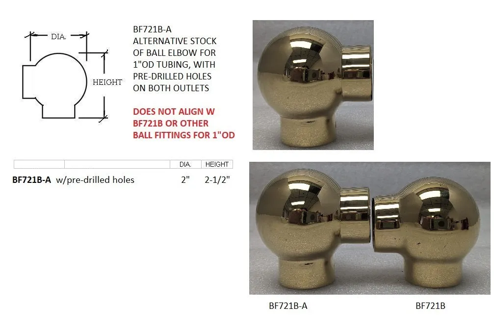 Ball Elbow for 1" Tubing