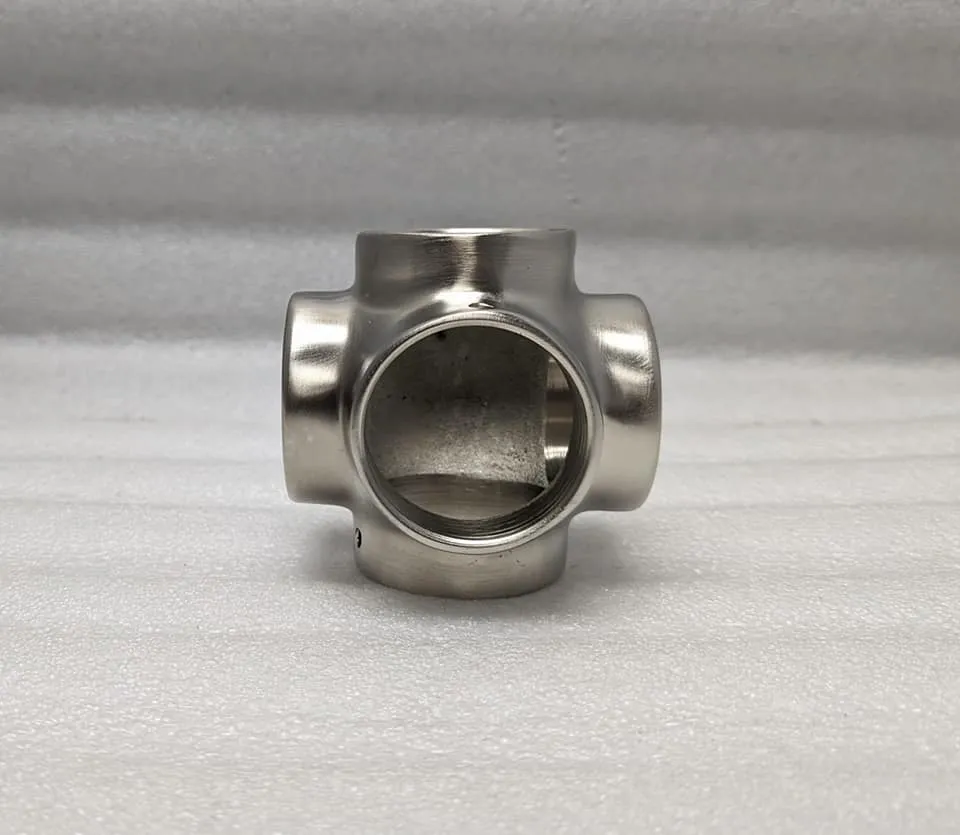 Ball Side Outlet Cross for 2" Tubing