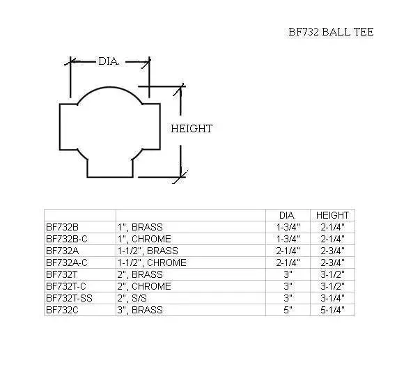 Ball Tee for 3" Tubing