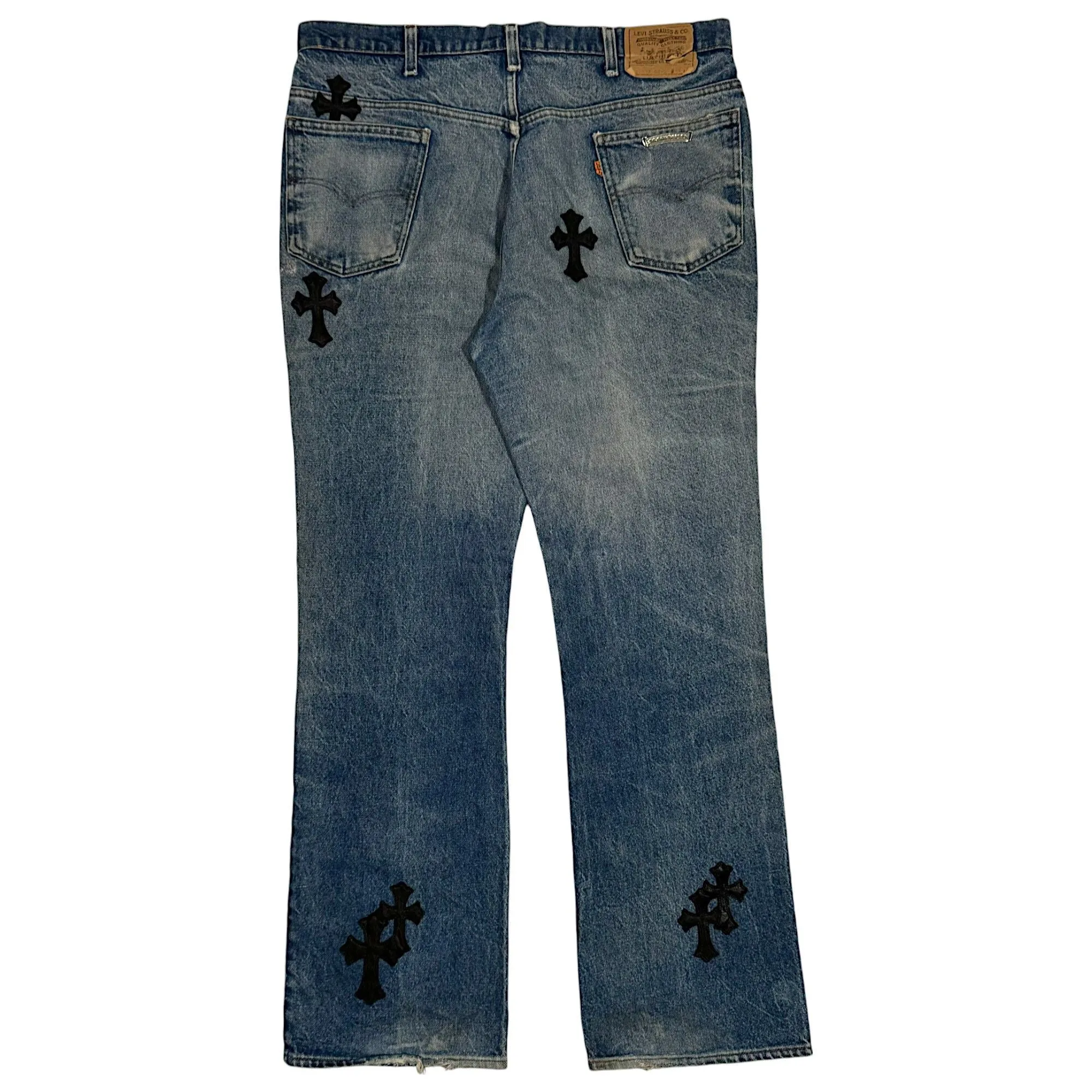 Blue Denim Cross Patch Levi's Jeans