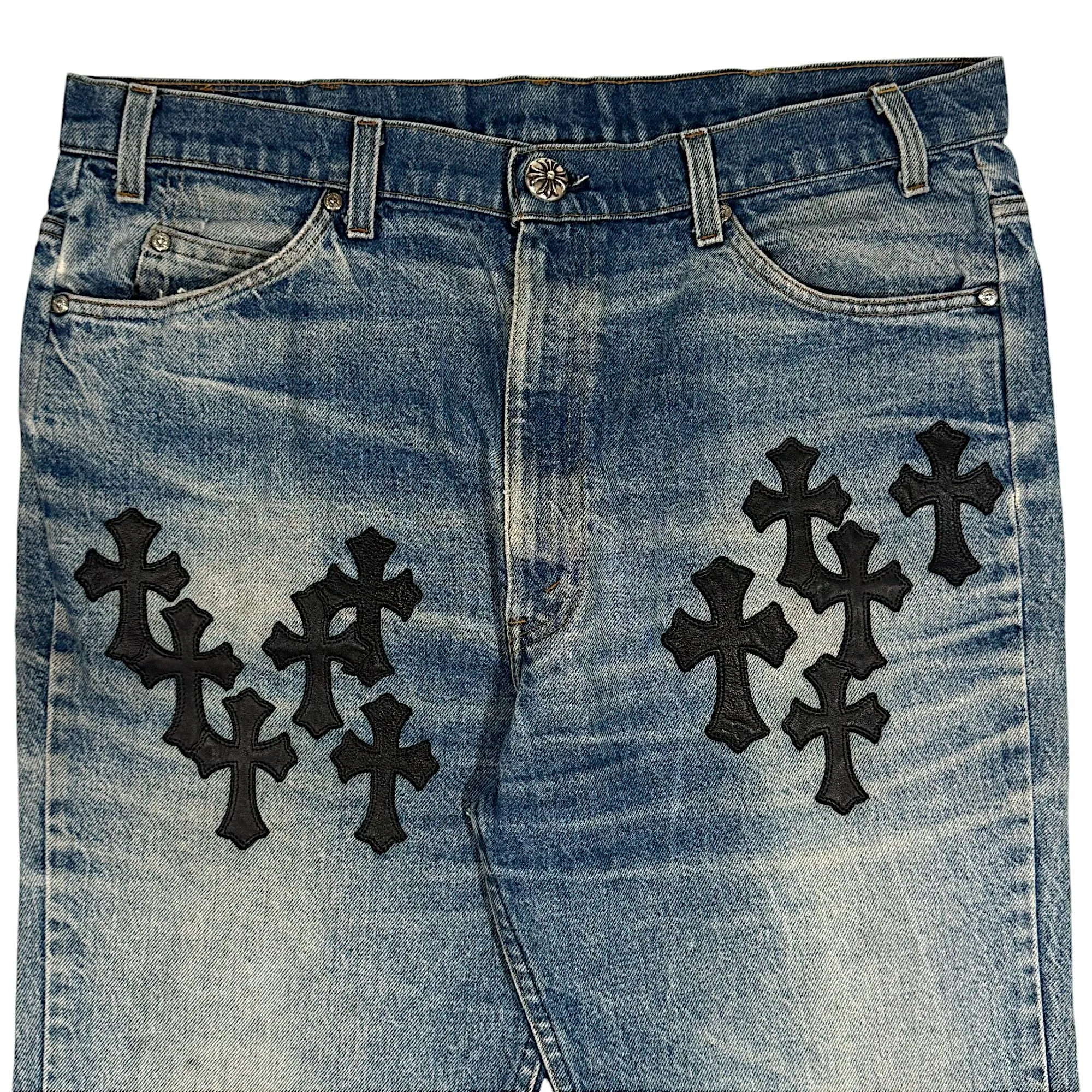 Blue Denim Cross Patch Levi's Jeans