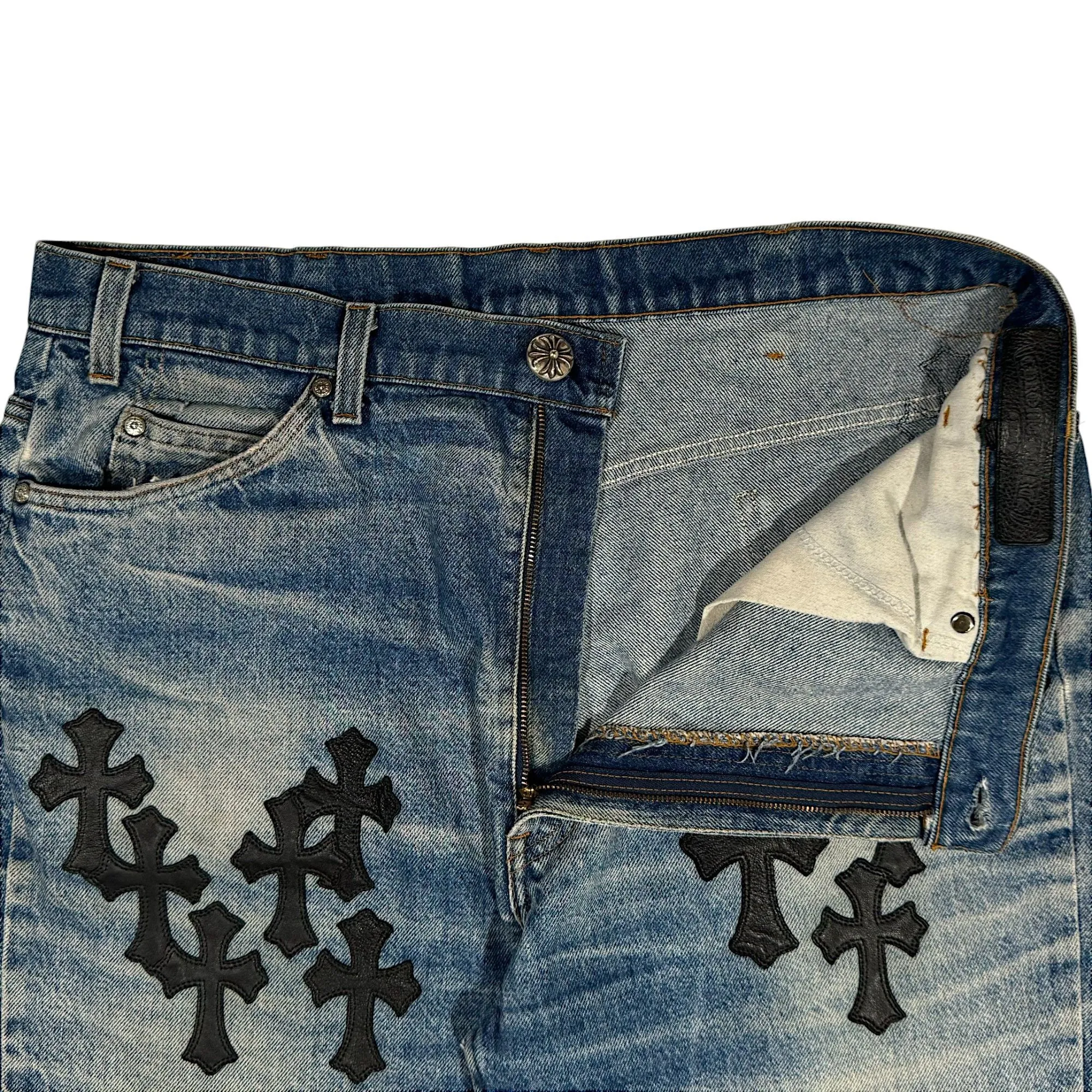 Blue Denim Cross Patch Levi's Jeans