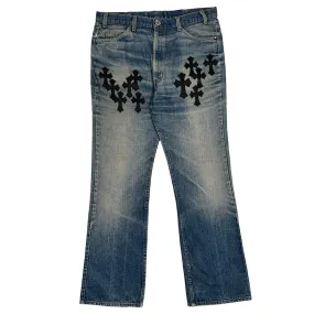 Blue Denim Cross Patch Levi's Jeans