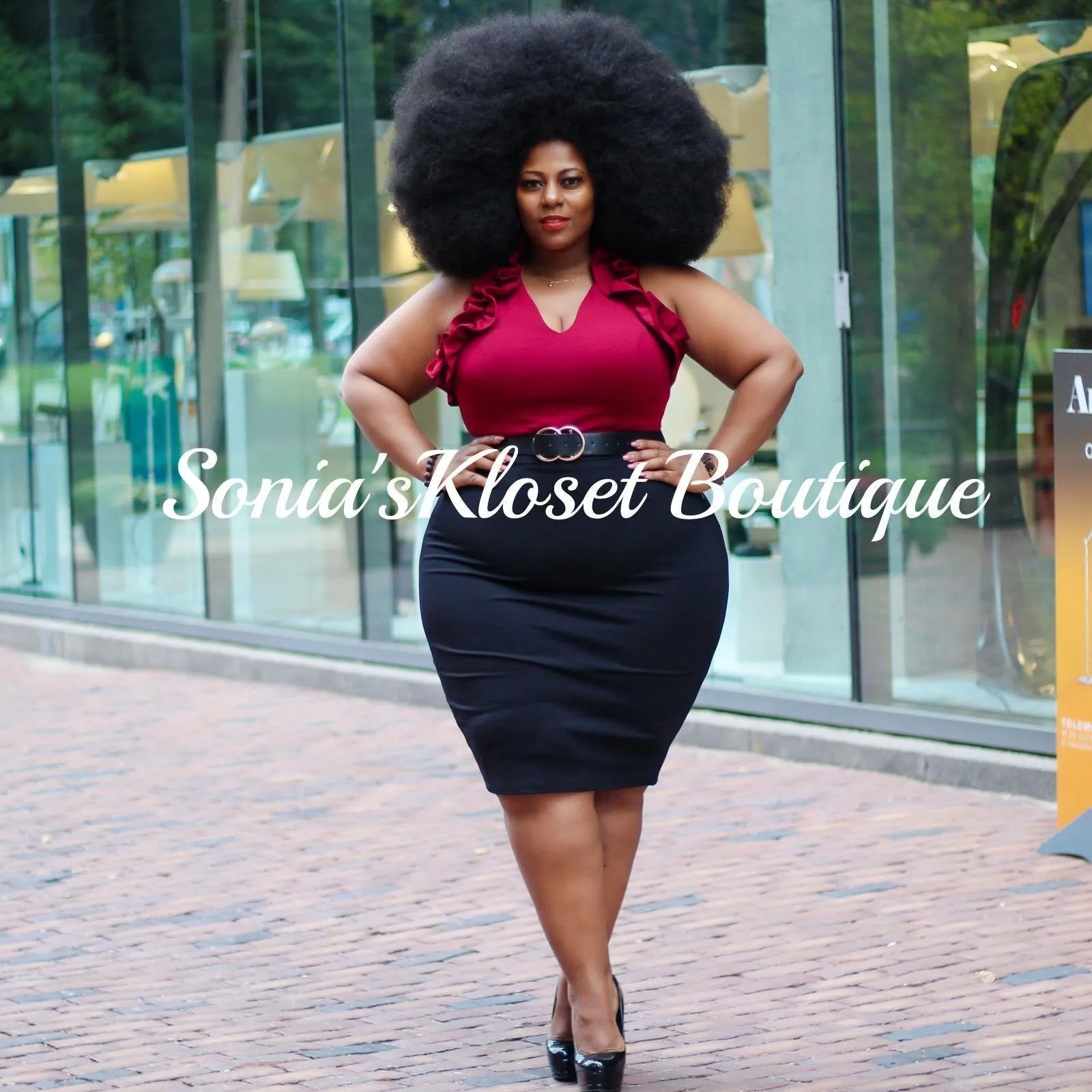 BOSS PENCIL SKIRT-PLUS SIZE