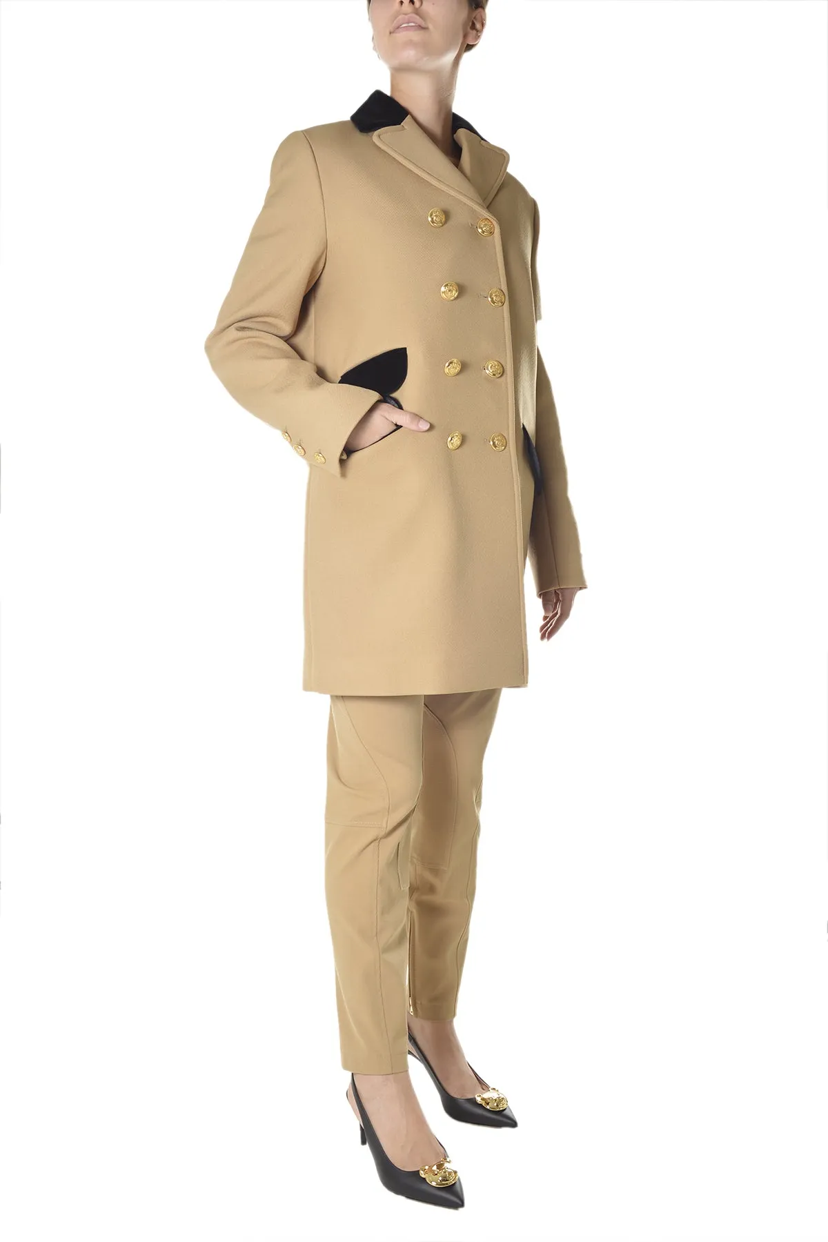 Boutique Moschino Double-Breasted Tailored Coat