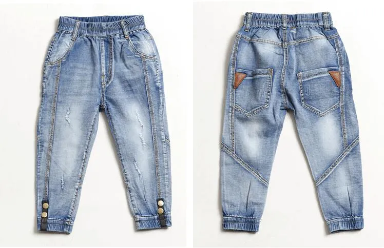 Boys Jeans, Kids Moto Jeans Patchwork