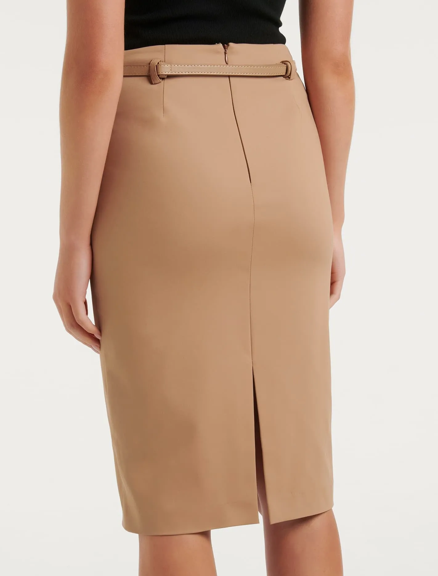 Diana Belted Pencil Skirt