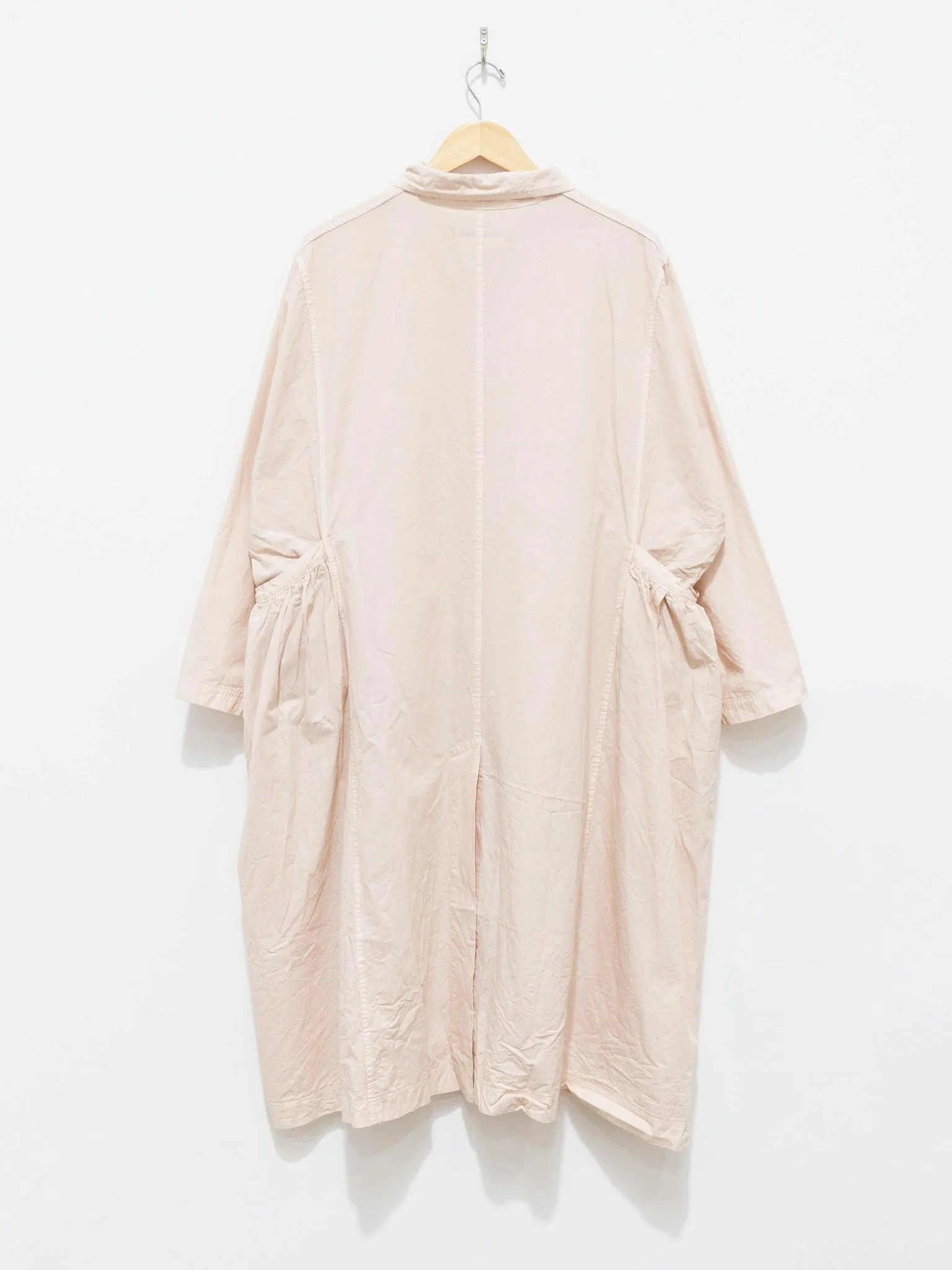 Gather Pocket Coat - Light Pink
