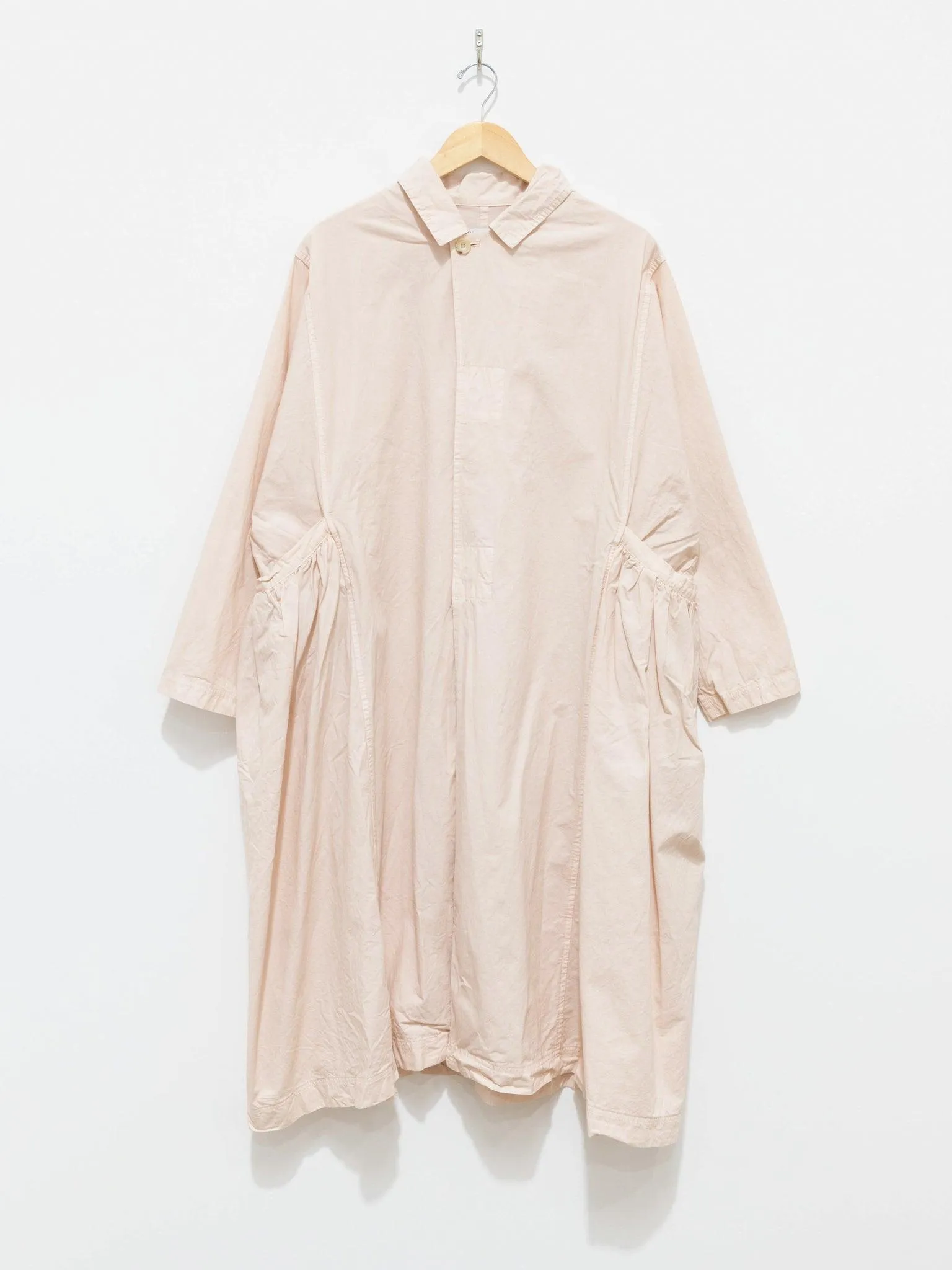 Gather Pocket Coat - Light Pink