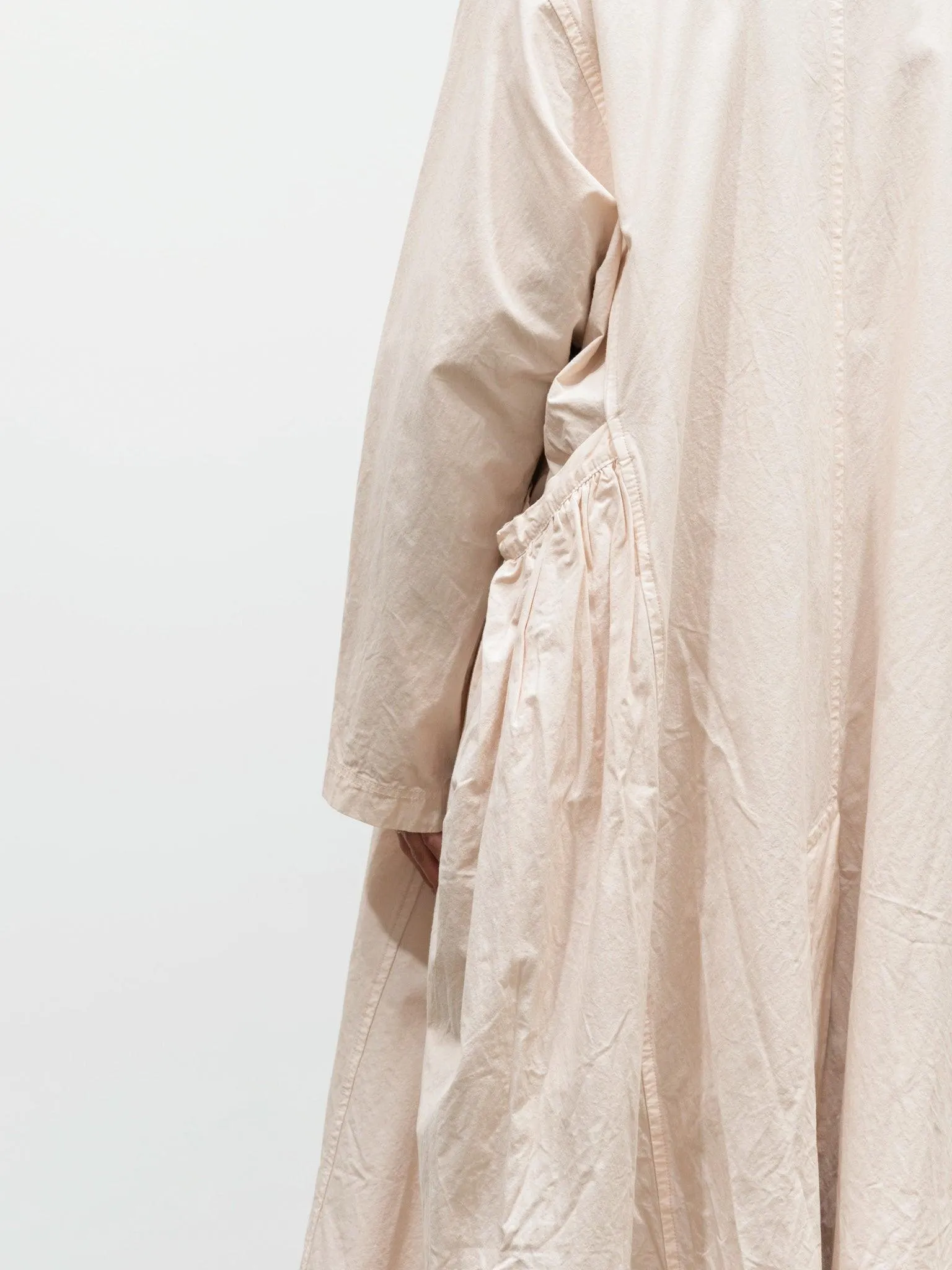 Gather Pocket Coat - Light Pink