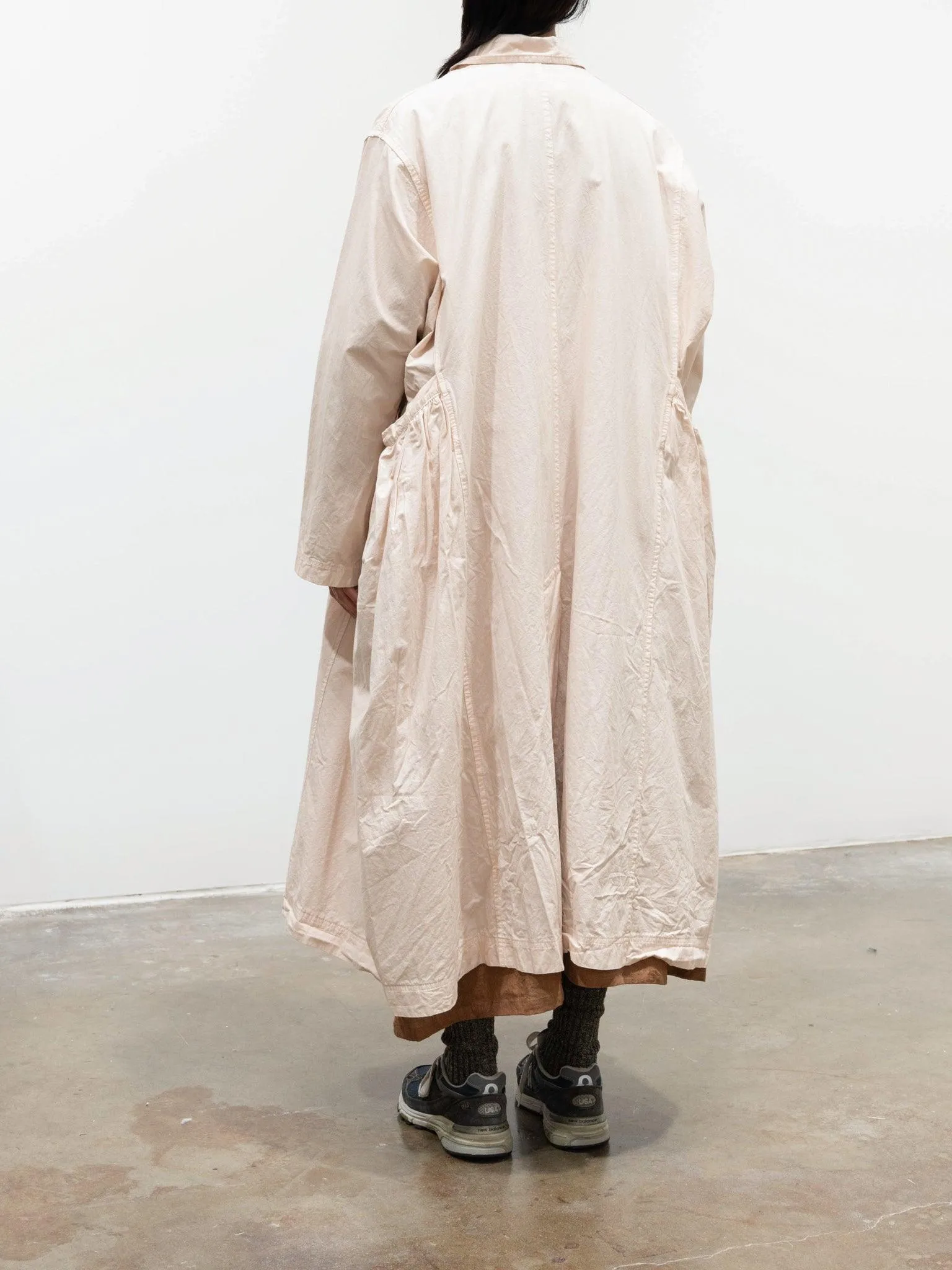 Gather Pocket Coat - Light Pink