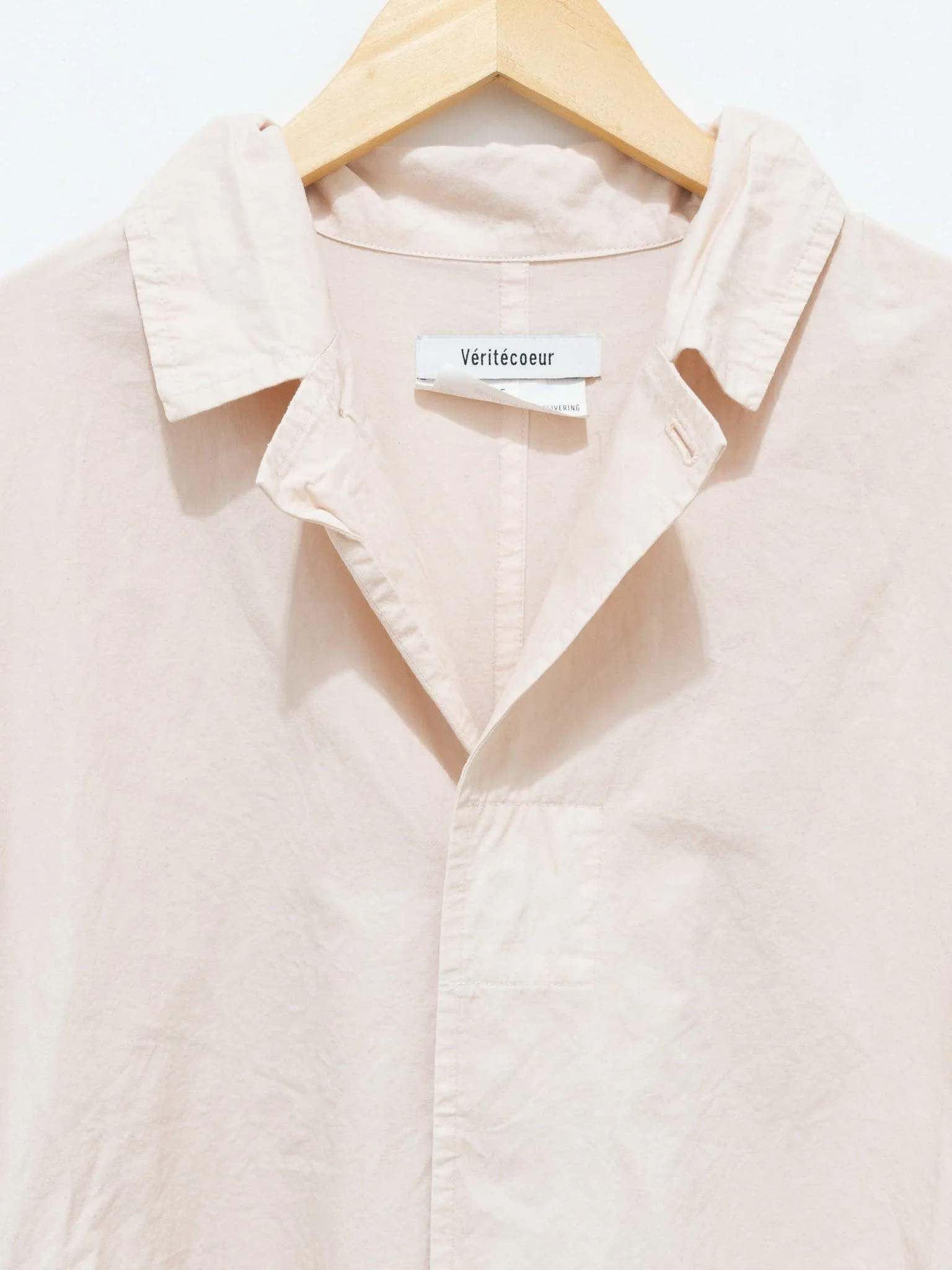 Gather Pocket Coat - Light Pink