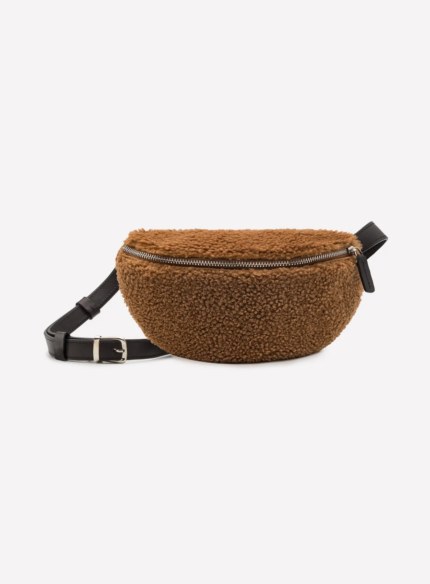 Hip Bag Can Shearling Caramel