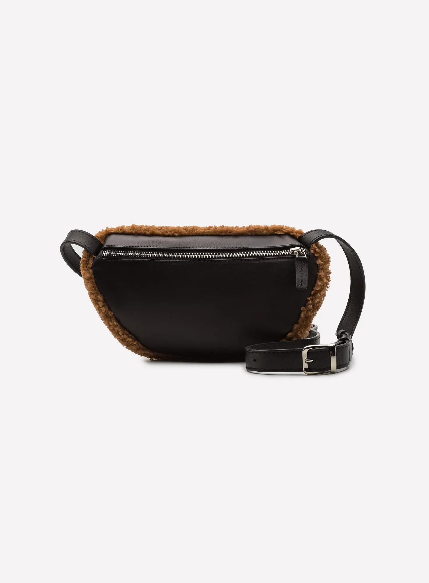 Hip Bag Can Shearling Caramel