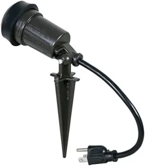 Hubbell-Bell SL101B Portable Spike Light Par 38 Bulb Bronze Finish 2pcs Set.