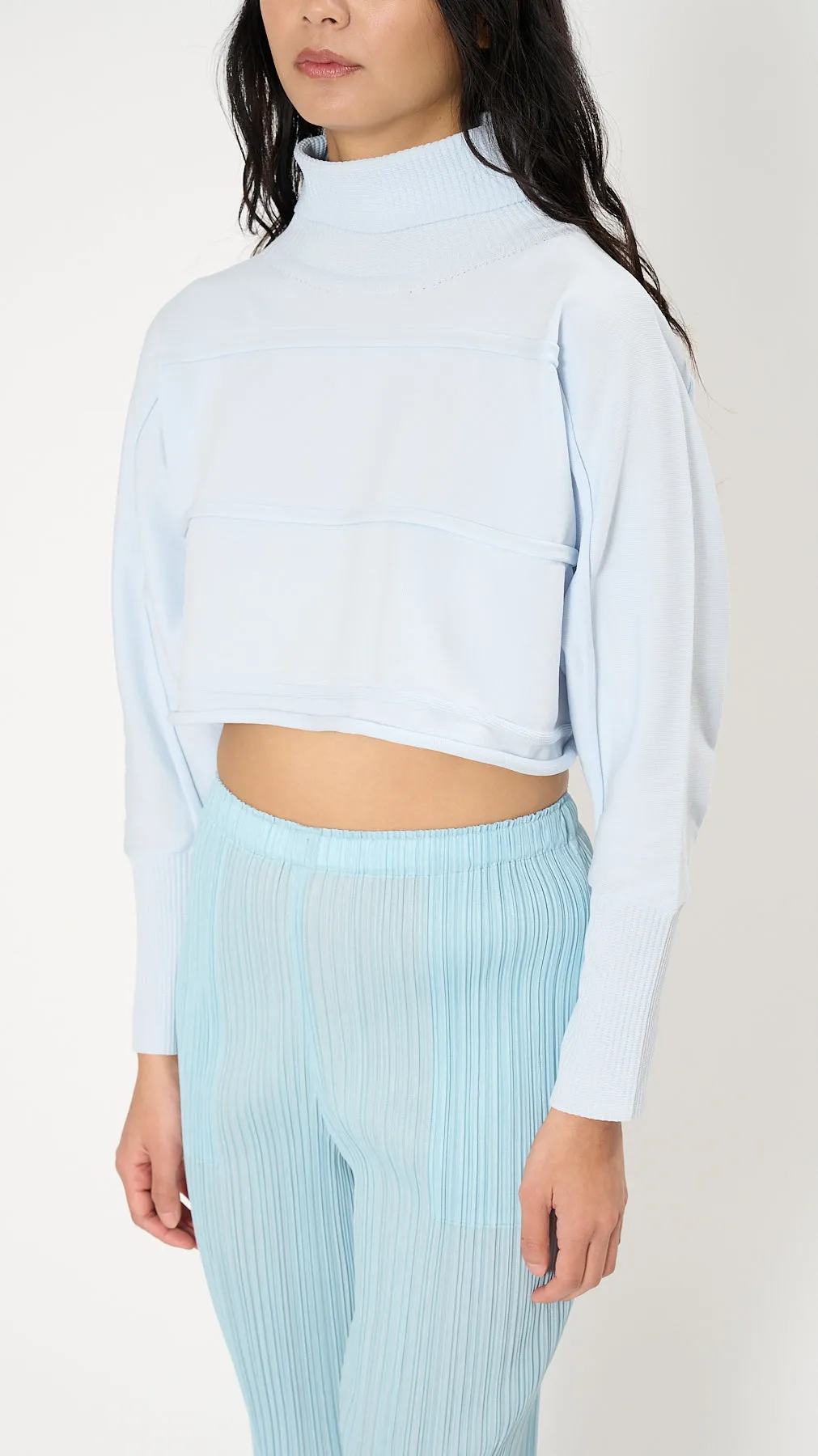 Icy Knit Top in Ice Gray
