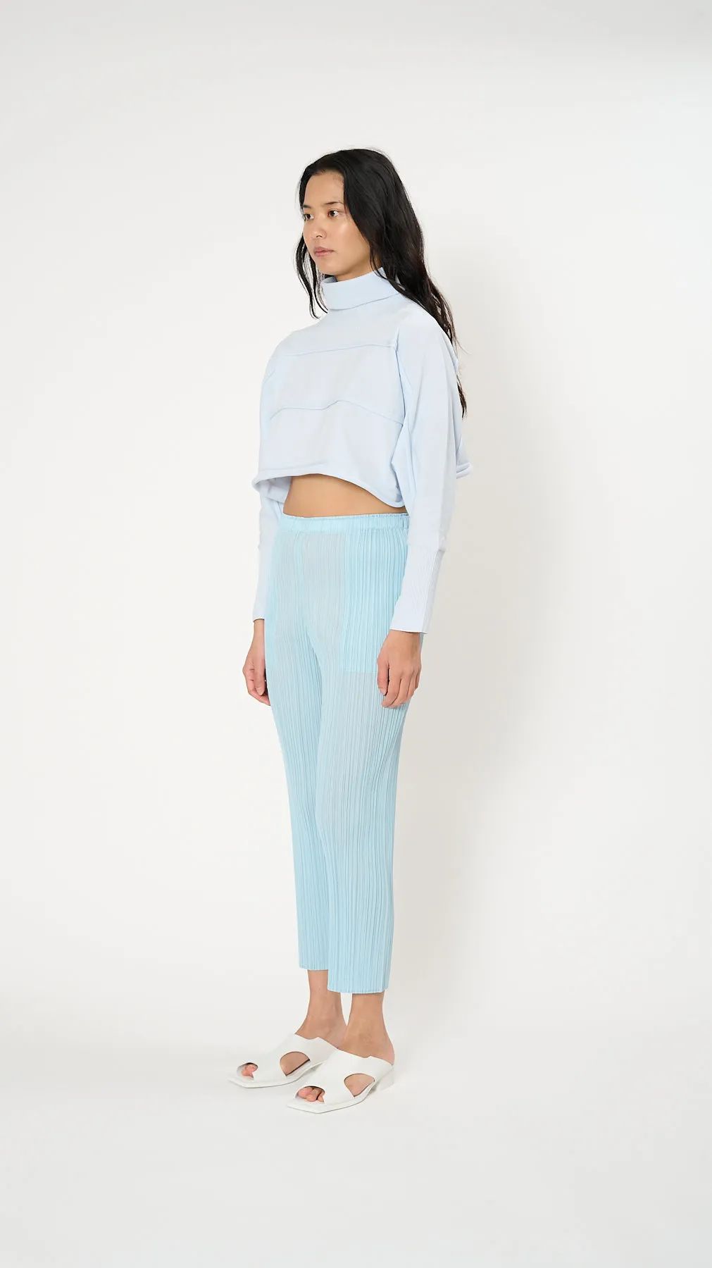Icy Knit Top in Ice Gray