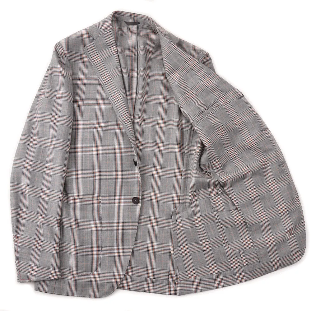 Isaia Slim-Fit Glen Plaid Wool Sport Coat