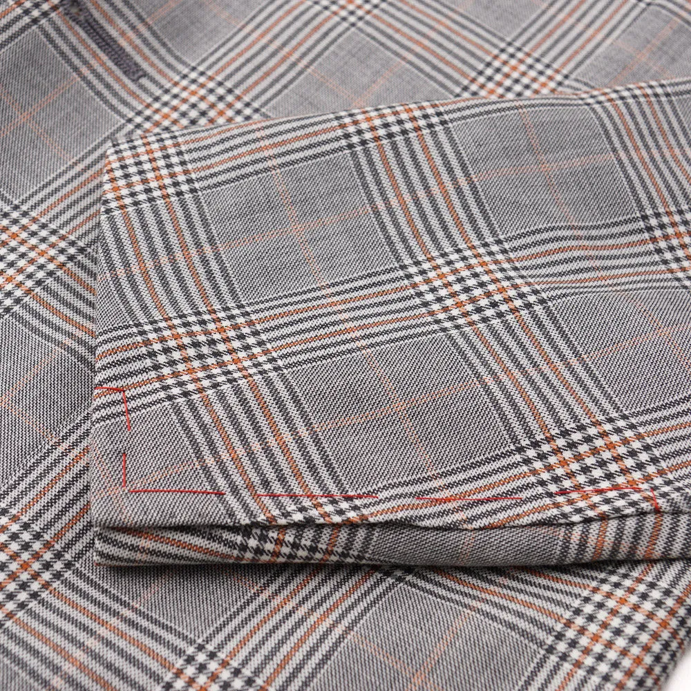 Isaia Slim-Fit Glen Plaid Wool Sport Coat