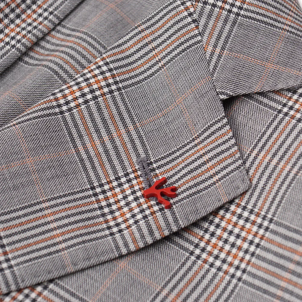 Isaia Slim-Fit Glen Plaid Wool Sport Coat