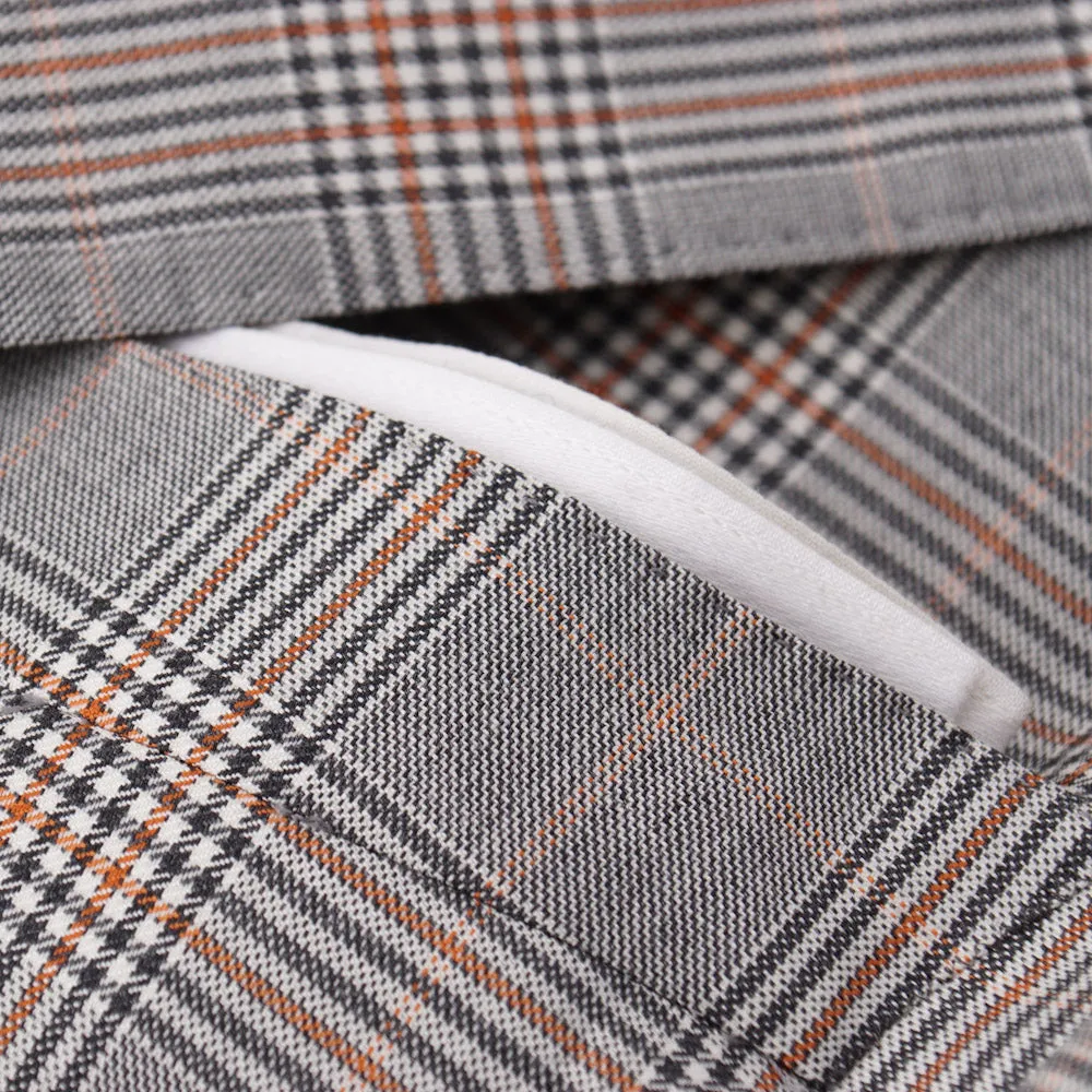Isaia Slim-Fit Glen Plaid Wool Sport Coat