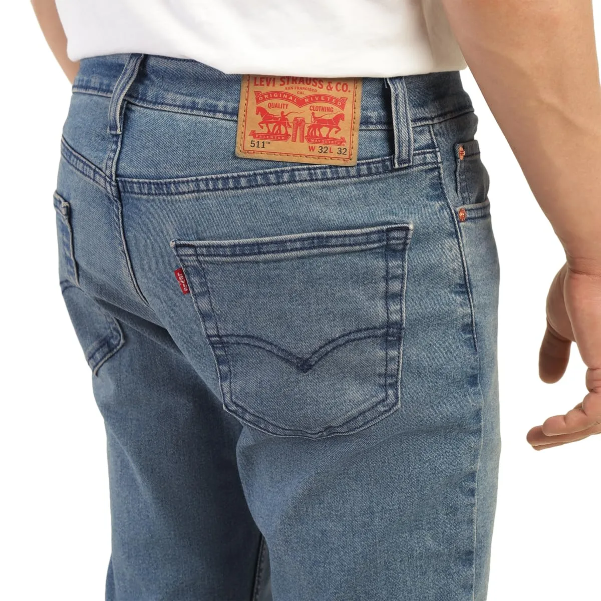 Levi's Men's Slim Jeans (A7087-0090_Mid Indigo_32)