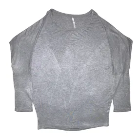 Love In Long Sleeve Tunic (Grey) T-2119