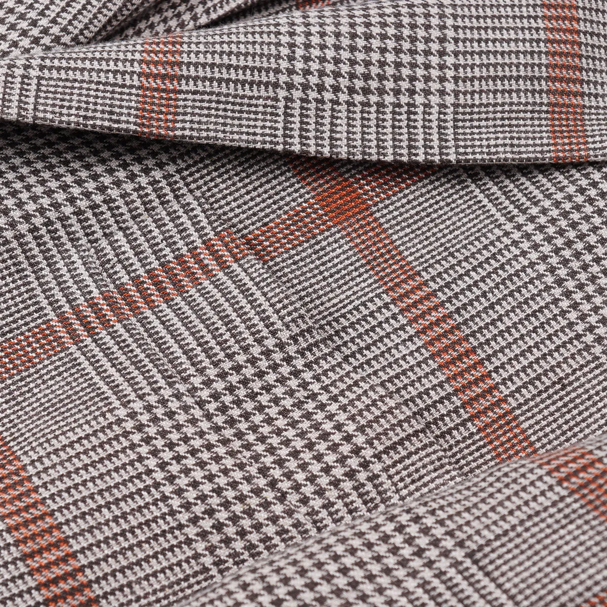 Luigi Borrelli Windowpane Check Linen Sport Coat