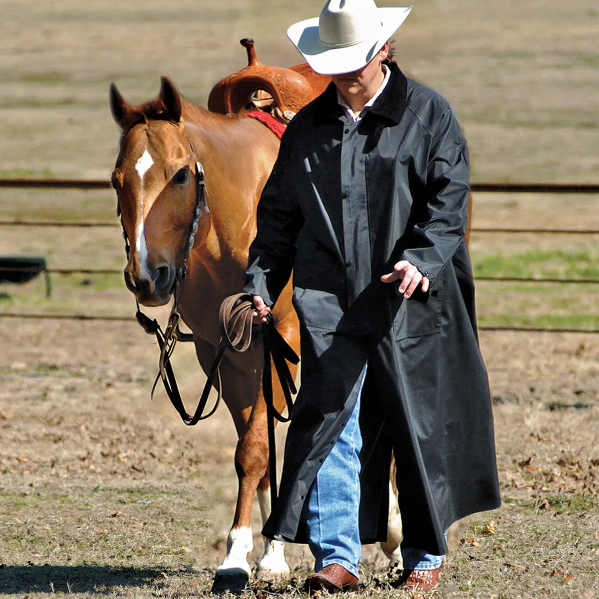 M&F Western Saddle Slicker - Black