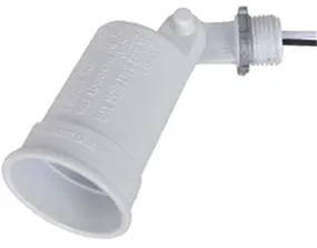 Master Electrician Weatherproof Porcelain Socket Lampholder, White