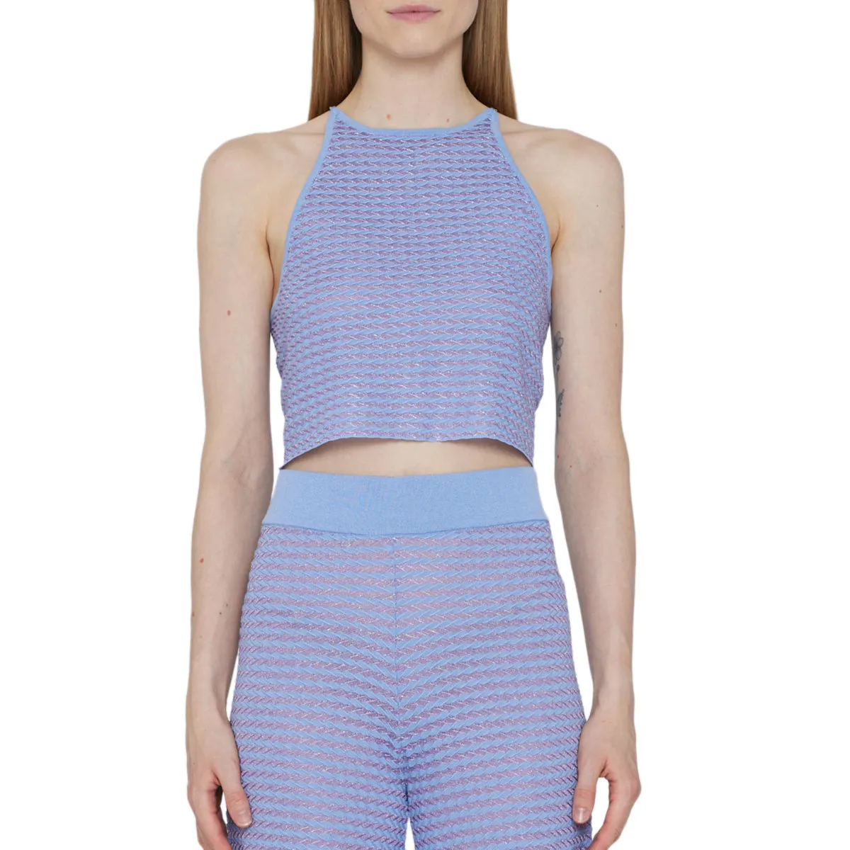 Metallic Knit Top