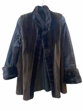 No Label Brown and black Size No Label Coat