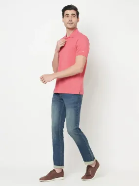 Octave Men Blue Light Fade Stretchable Cotton Jeans