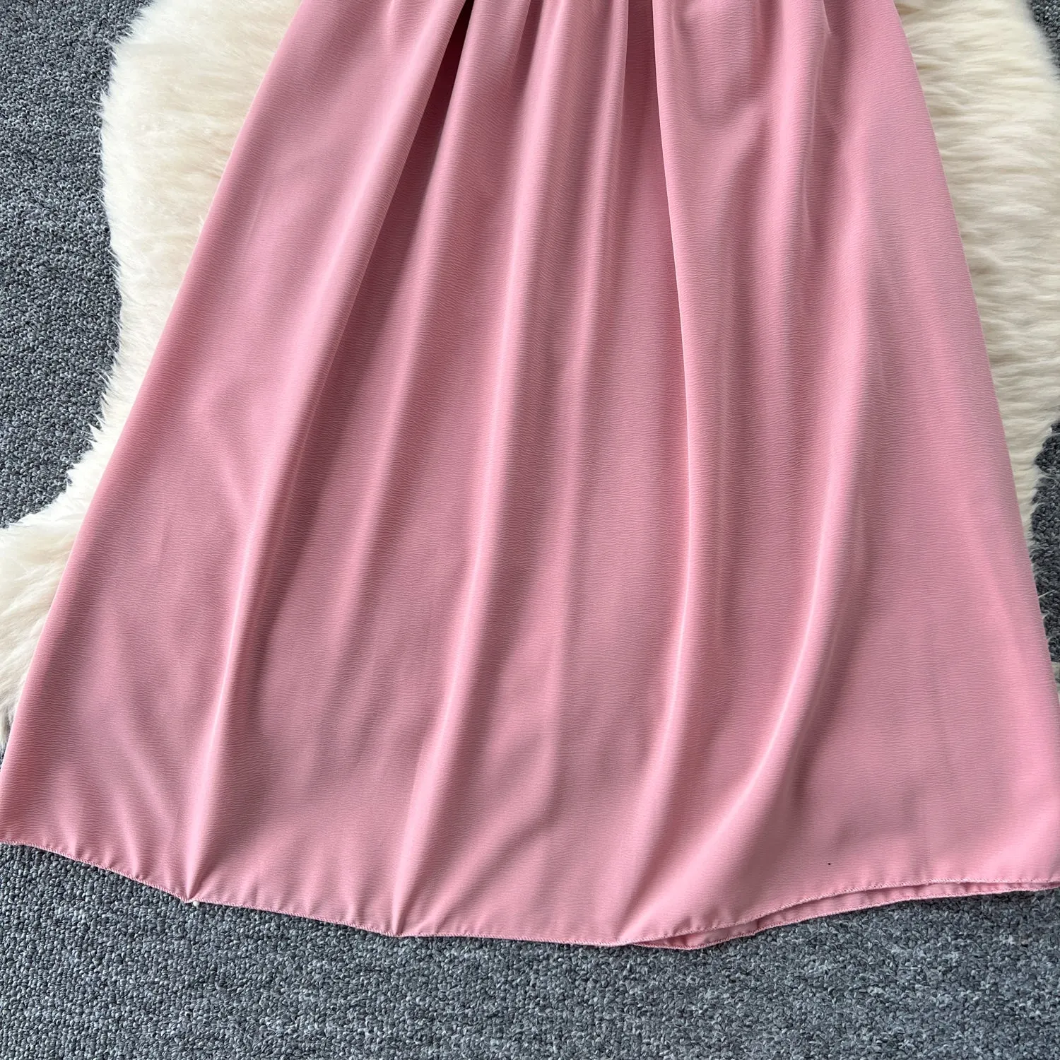 Short Shirt&Pleated Slip Dress 2Pcs