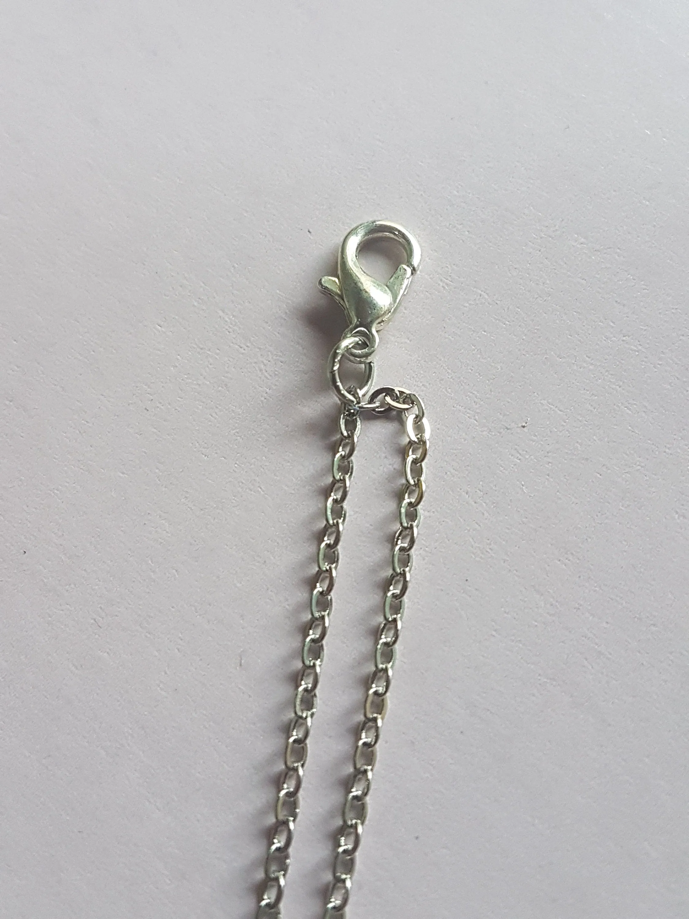 Silver Chain Teddy Bear Bracelet
