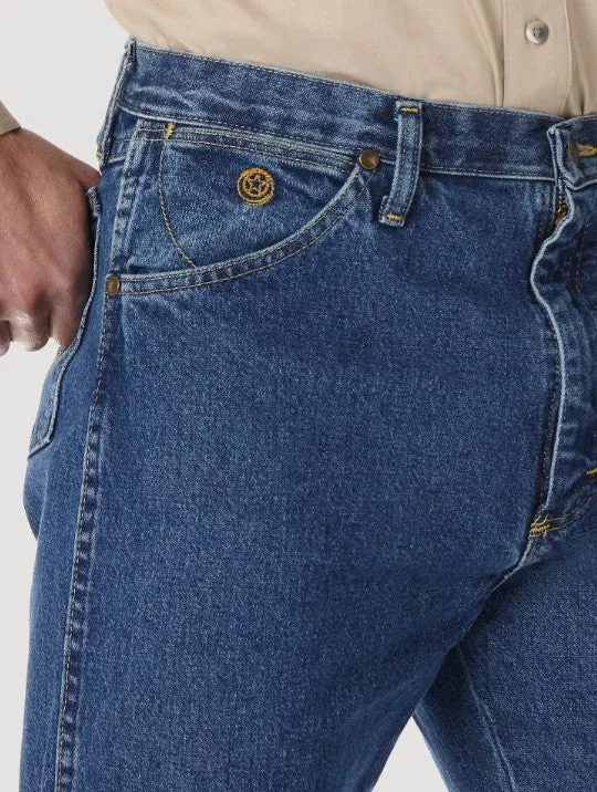 Wrangler 13MGSHD Men's Heavyweight Stone Denim Prewashed George Strait Cowboy Cut® Original Fit Jean (SHOP IN-STORES TOO)