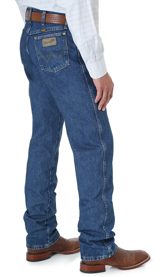 Wrangler 13MGSHD Men's Heavyweight Stone Denim Prewashed George Strait Cowboy Cut® Original Fit Jean (SHOP IN-STORES TOO)